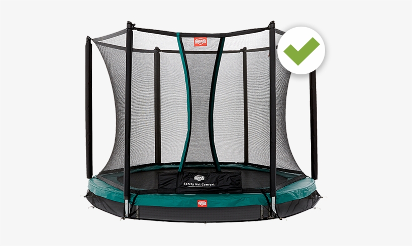 Berg Safety Net - Berg 8ft Inground Talent 240 Trampoline With Safety, transparent png #1206697