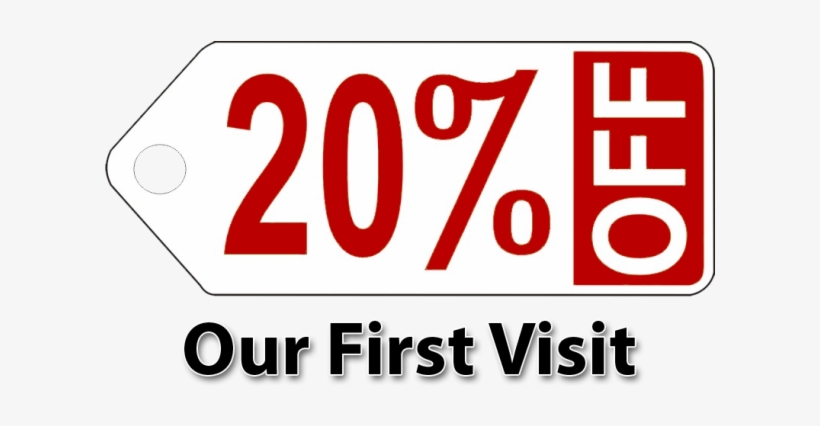 Save 20% On Your First Visit - Save 20 Off Png, transparent png #1206799