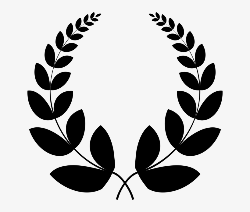 Laurel Wreath Black Png, transparent png #1207052