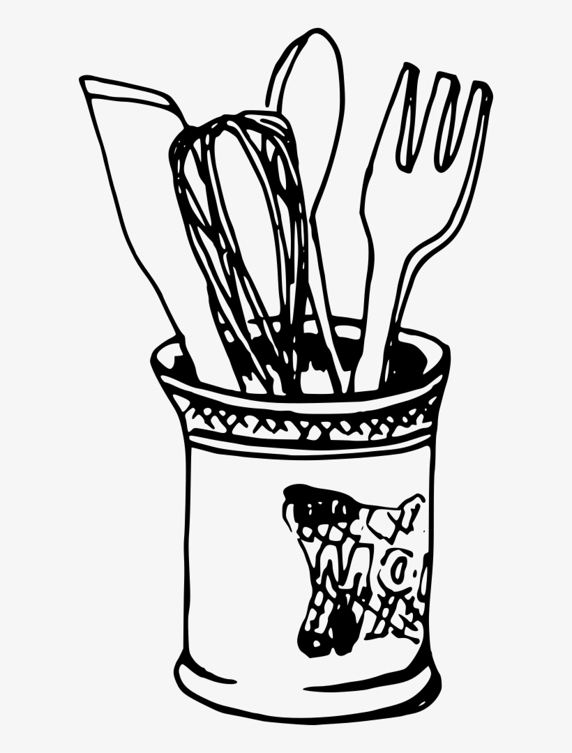 Knife Fork Spoon Mixer - Desenho De Utensílios De Cozinha, transparent png #1207309