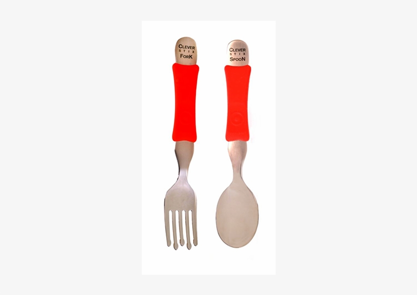 Clever Fork & Spoon Set - Cleverstix.com, transparent png #1207446