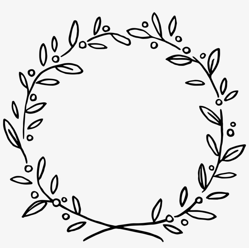 Black Wreath 1 - Wedding Tote Bag, Monogram Tote, Personalized Tote,, transparent png #1207585