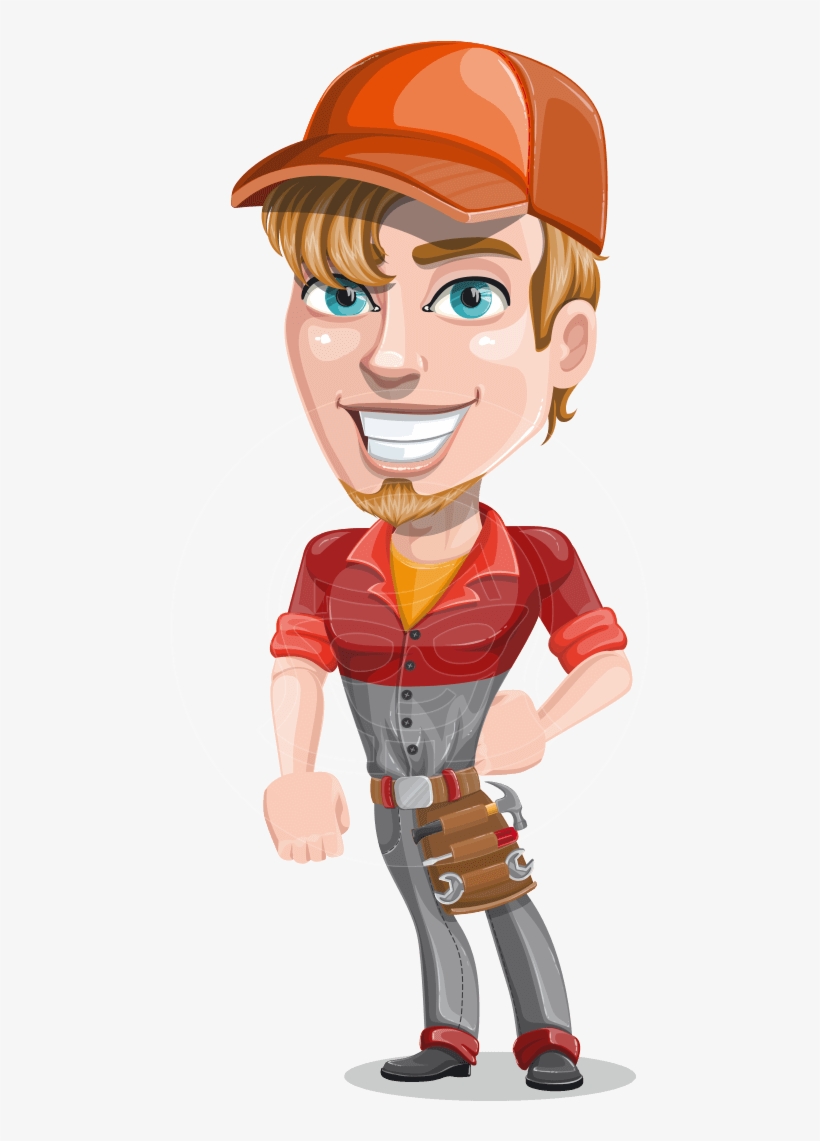 Kyle The Problem Solver Mechanic - Vector Mechanic Character Png, transparent png #1207651