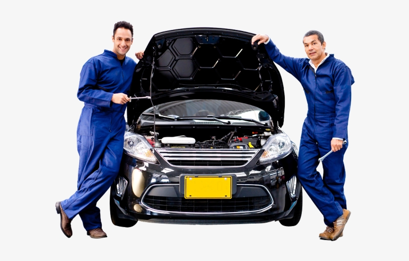 Two Mechanics Standing Beside A Car With Open Hood - Kw830 Car Vehicle Can Obdii Diagnostic Tool Auto Scanner, transparent png #1207678