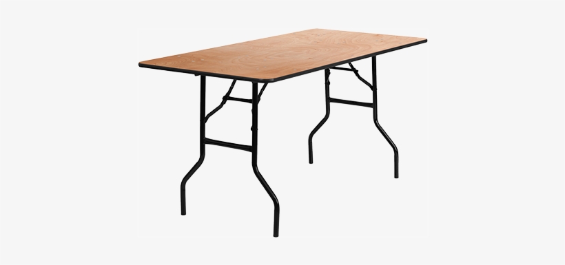 Flash Furniture Rectangular Wood Folding Banquet Table, transparent png #1207973