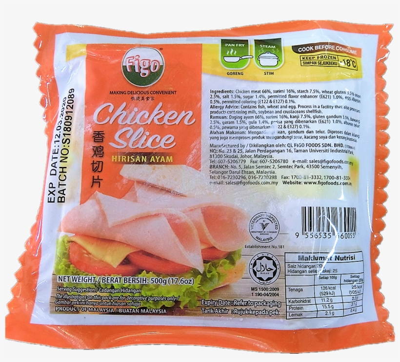 Chicken Slice - San San Frozen Food Marketing, transparent png #1208018