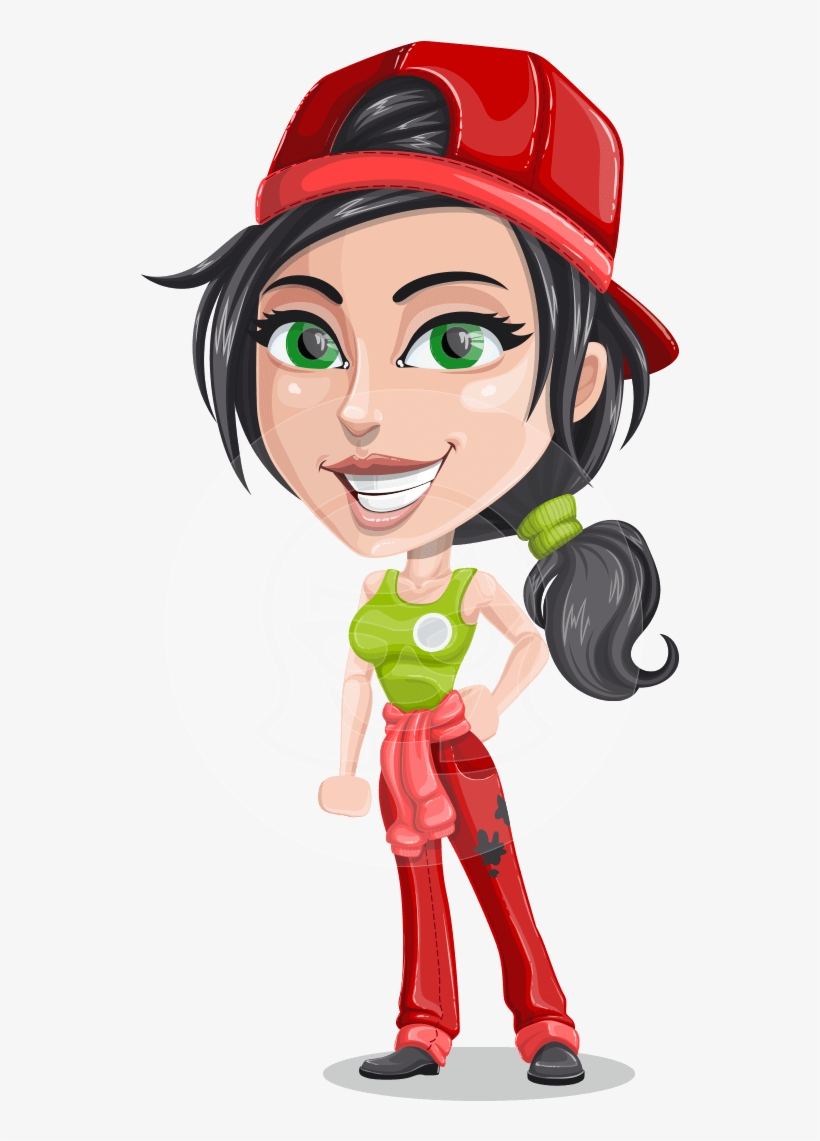 Clip Royalty Free Stock Cartoon Character Tessa The - Girl Mechanic Cartoon Png, transparent png #1208153