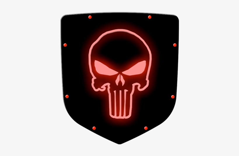 Red Punisher Logo - American Unlimited Punisher Skull Shadow Edition Spare, transparent png #1208454