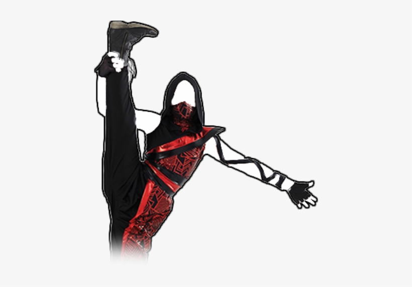 She Wears A Red And Black Ninja Jumpsuit, A Black Ninja - Just Dance, transparent png #1208458