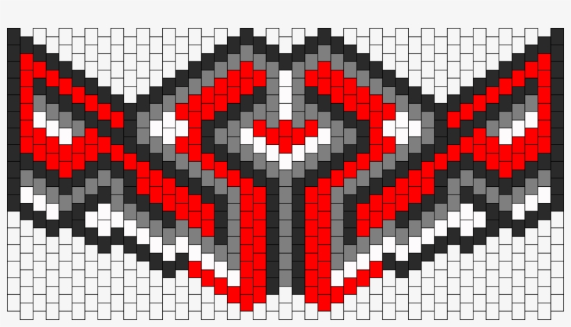 Custom Ninja Mask Bead Pattern - Red Kandi Mask Patterns, transparent png #1208459