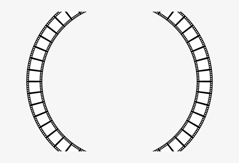 Filmstrip Clipart Film Frame - Circle Vector Png Frame, transparent png #1208691