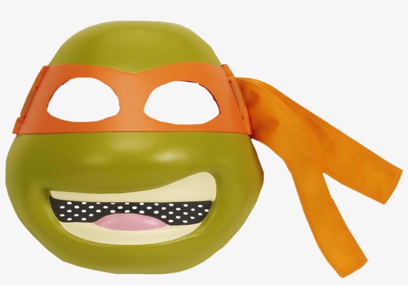 Michelangelo Deluxe Mask - Nickelodeon Ninja Turtles Mask Costume, transparent png #1208875
