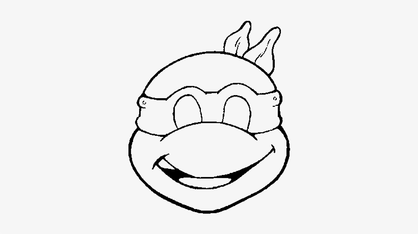 Ninja Turtles Mask Png Download - Mascara De Tortuga Ninja Para Colorear, transparent png #1208907