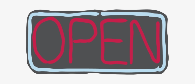Neon Open Sign Png Clip Arts, transparent png #1209129
