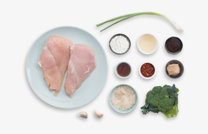 Spicy Hoisin Chicken & Broccoli With Garlic Rice - Garlic, transparent png #1209180
