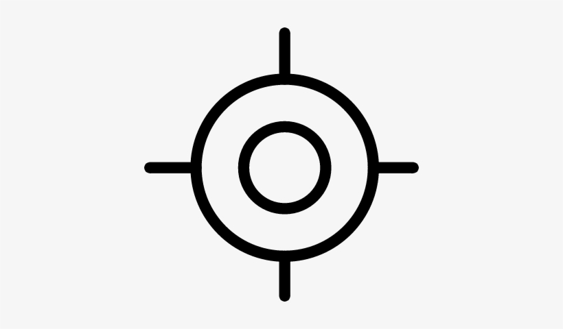 Target Icon Vector - Aim Sight, transparent png #1209228