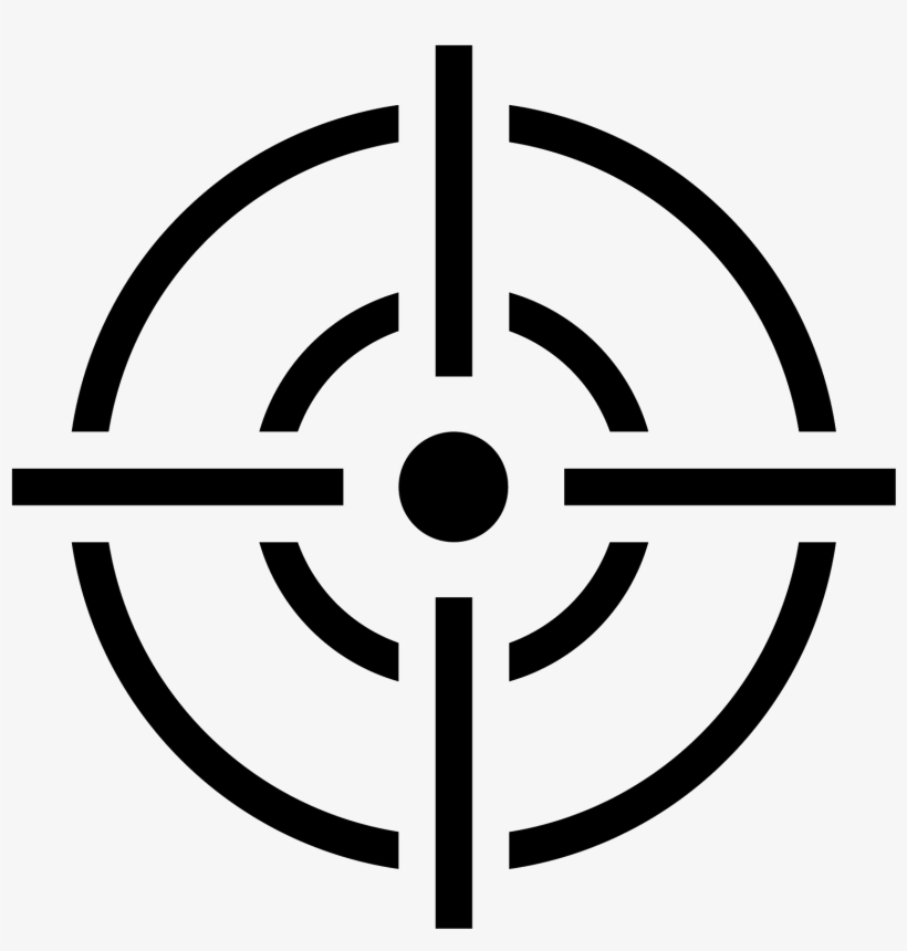 Crosshair Target Icon - Accuracy Icon Png, transparent png #1209388