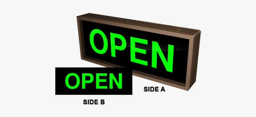 Open - Open - Light-emitting Diode, transparent png #1209699