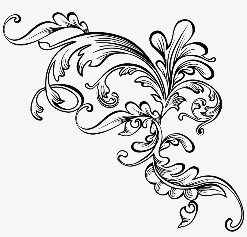 European Pattern Line Art Shower Curtain, transparent png #1210110