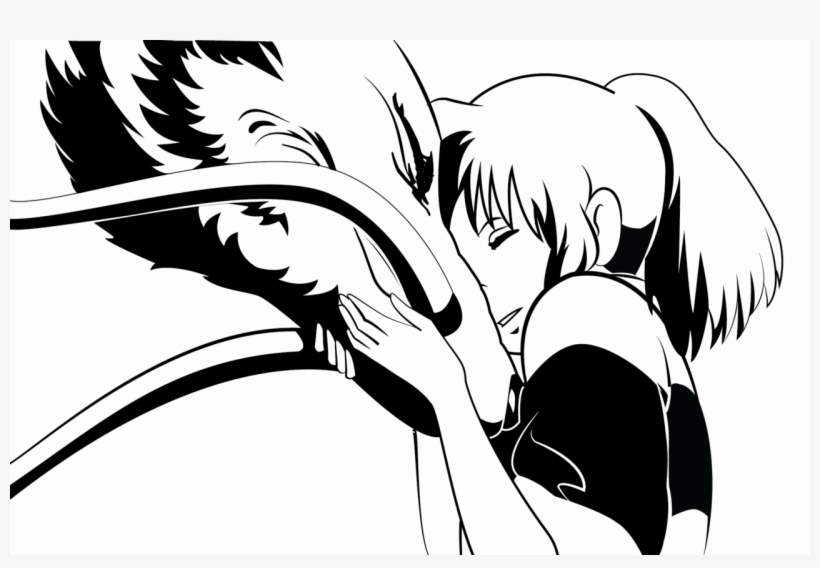 Spirited Away Vector By Winglessfairy-d7k2l7w - Spirited Away Chihiro & Haku Vinyl Decal, transparent png #1210532