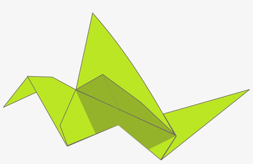 This Free Clipart Png Design Of Origami Flying Bird, transparent png #1210828