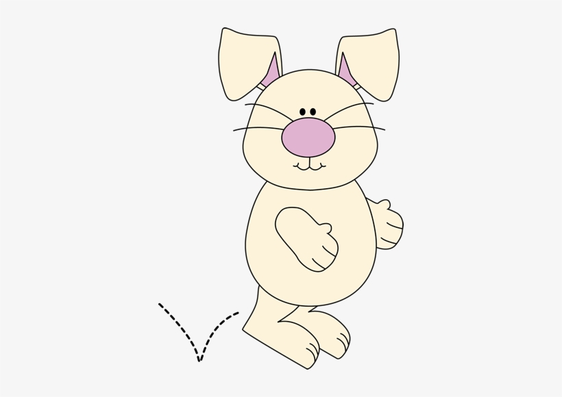 Hopping Bunny - Rabbit Clipart Png My Cute Graphics, transparent png #1210874