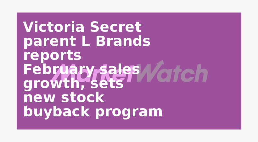 Victoria Secret Parent L Brands Reports February Sales - Tutorial, transparent png #1211218