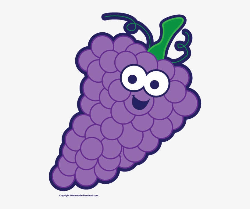 Grapes Free Fruit Clipart - Grapes Image With Name, transparent png #1211560