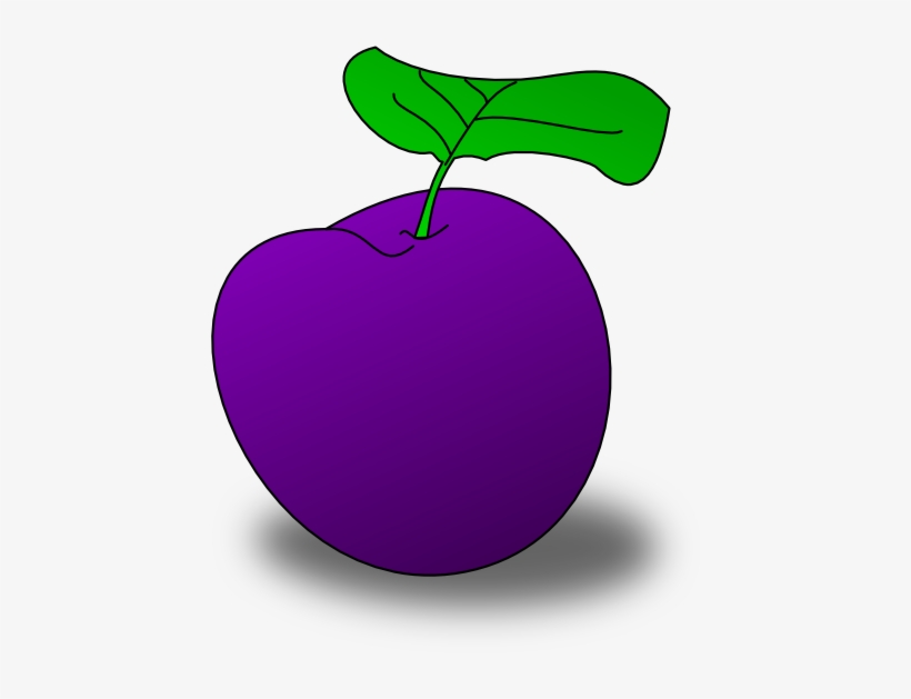 Plum Fruit Clipart - Plum Clip Art, transparent png #1211671