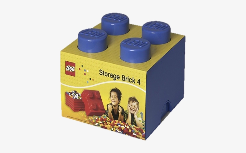 40031731 Lego Storage Brick 2 X - Lego 4 Brick Storage, transparent png #1211694