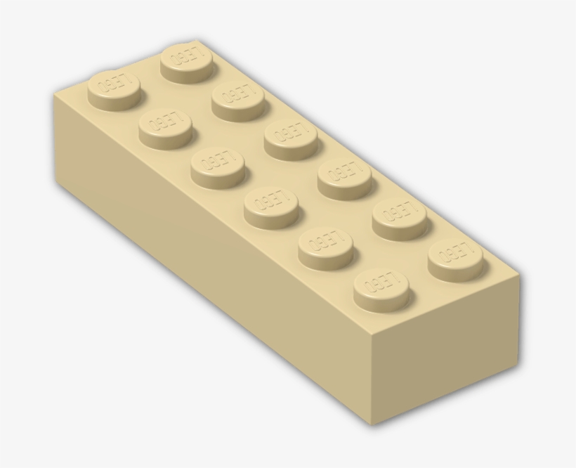 Brick 2 X 6 - Brick Yellow Lego, transparent png #1211773