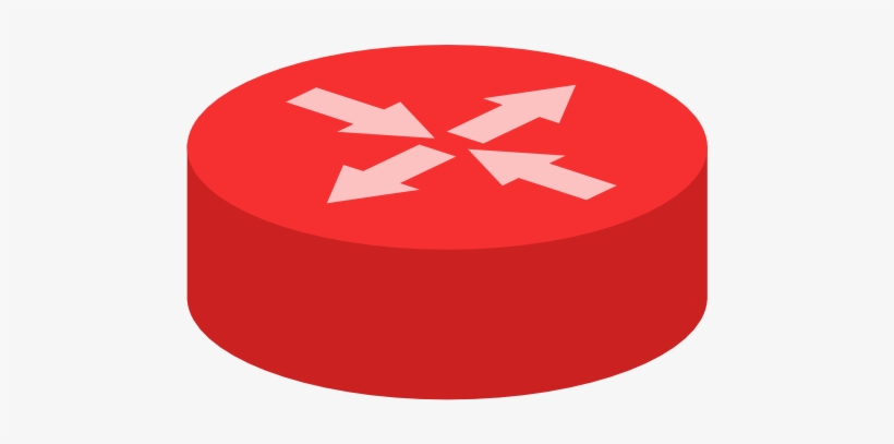 Small - Network Diagram Router Symbol, transparent png #1212083