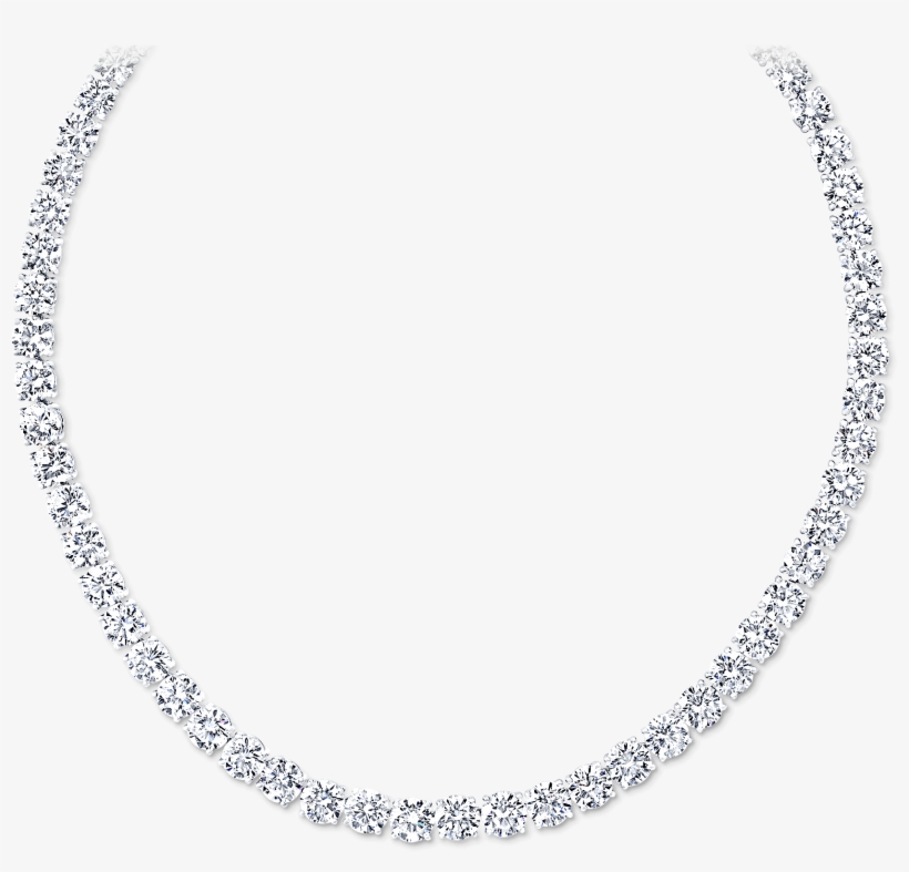 A Classic Graff Round Diamond Necklace - Necklace, transparent png #1212178