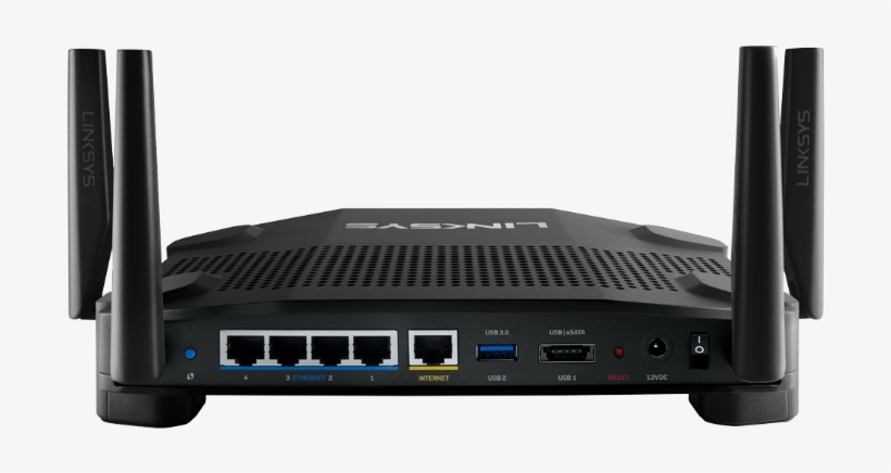 Wrt32x Rear Product Shot - Linksys Wrt Ac3200, transparent png #1212327