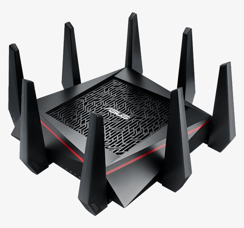 Asus Rt Ac5300 Wireless Ac5300 Tri Band Gigabit Router - Asus Rog Router, transparent png #1212572