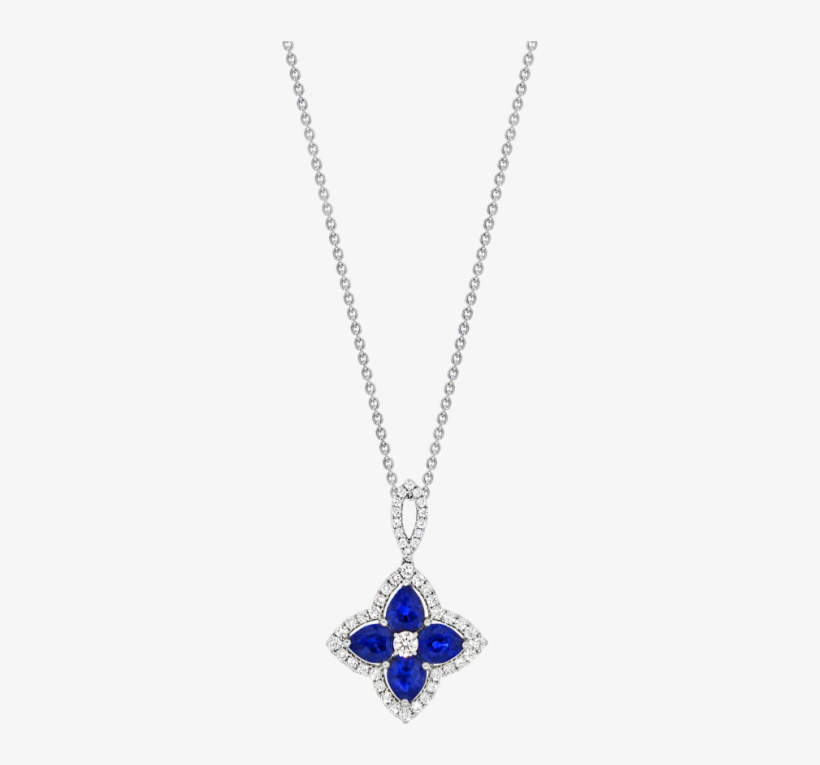 80 Carat Sapphire And Diamond Pendant - Pendant, transparent png #1212674