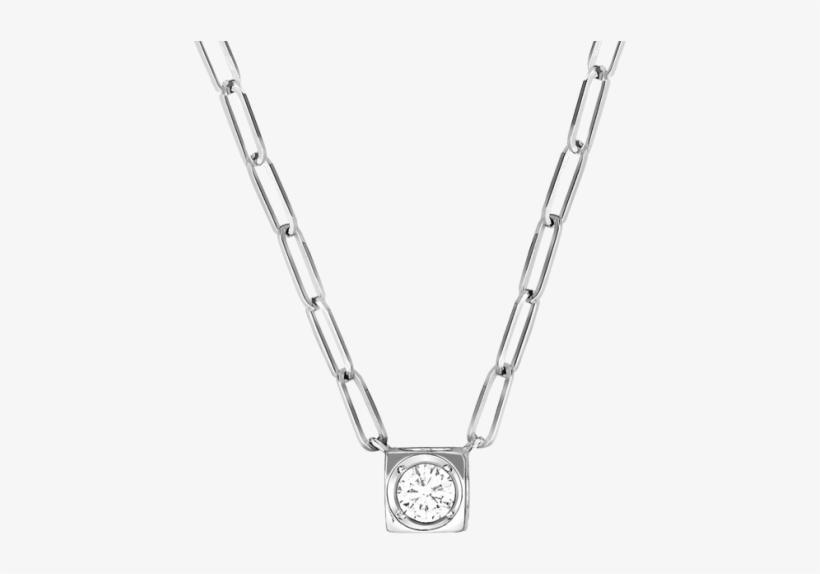 Dinh Van Le Cube Diamant Large Necklace W/ Diamond - Necklace, transparent png #1212813