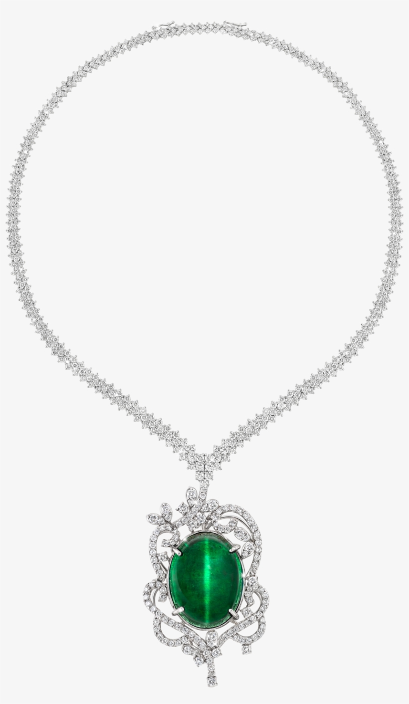 Emerald Cat S Eye Pendant Free Transparent Png Download Pngkey