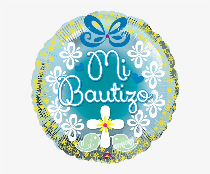 Globo Mi Bautizo Niño - Globos De Bautizo Png, transparent png #1213219
