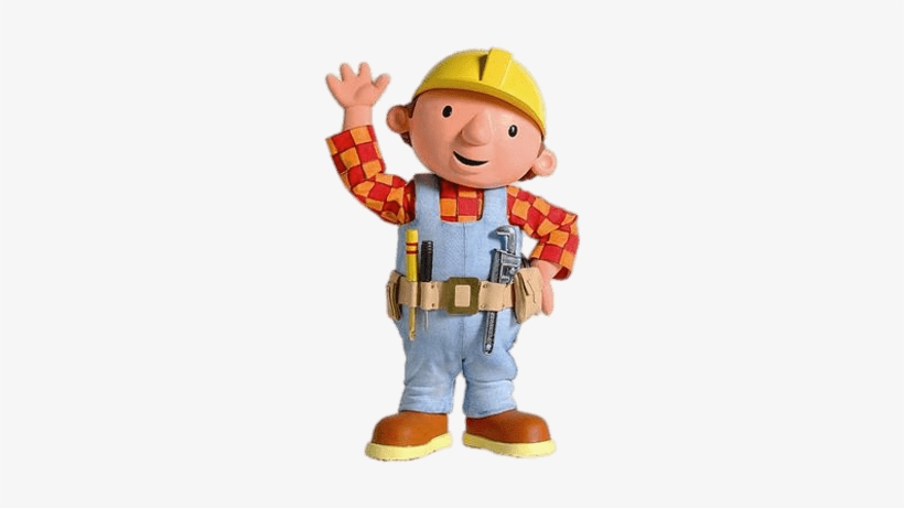 Old Bob The Builder Waving - Cartoon Character For Boys, transparent png #1213238