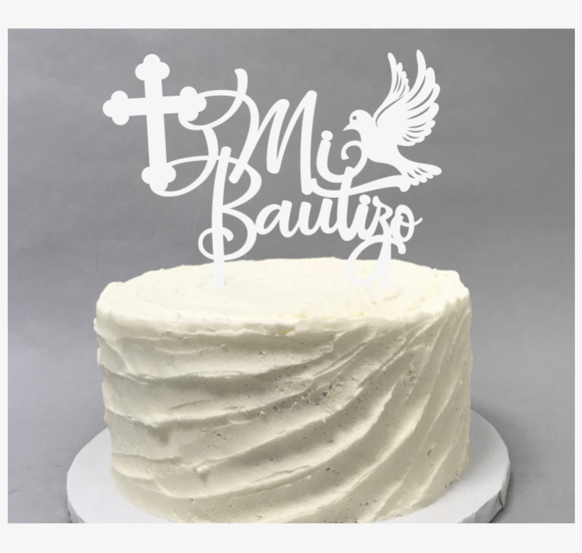 "mi Bautizo" Cake Topper Laserfied - Product, transparent png #1213629