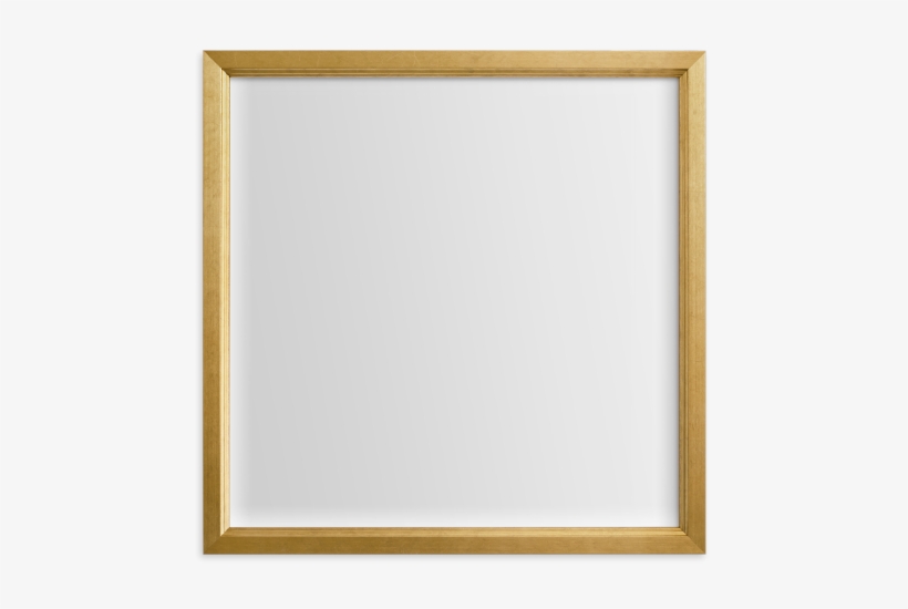 Espejo Cuadrado Con Marco De Madera Natural., transparent png #1213801
