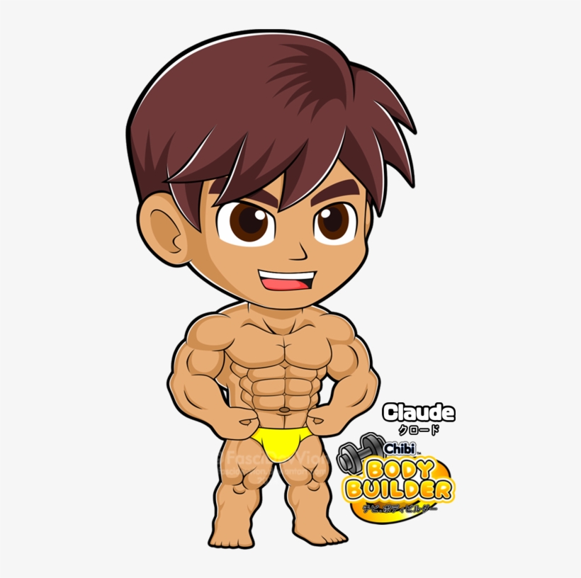 Image Result For Bodybuilder Chibi - Muscular Chibi, transparent png #1213842