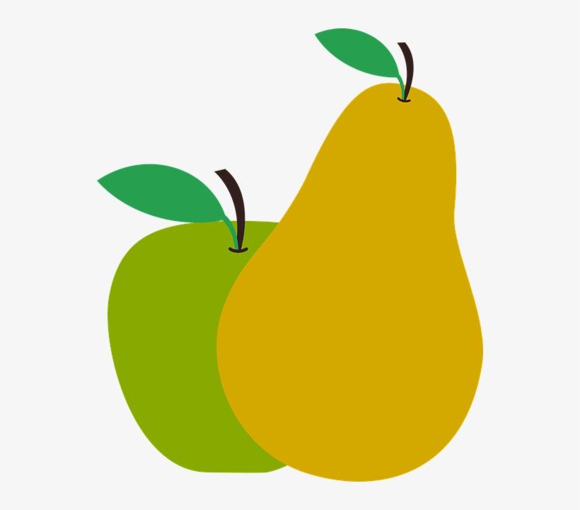 Alfredo, Su Marido, Le Pregunta Cuántas Peras Ha Recogido - Apple And Pear Clipart, transparent png #1214247