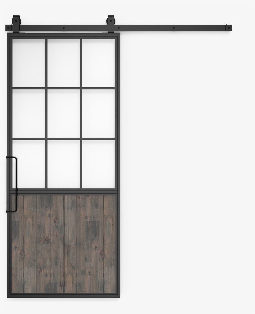 Shown With Barn Gray Wood Finish - Door, transparent png #1214521