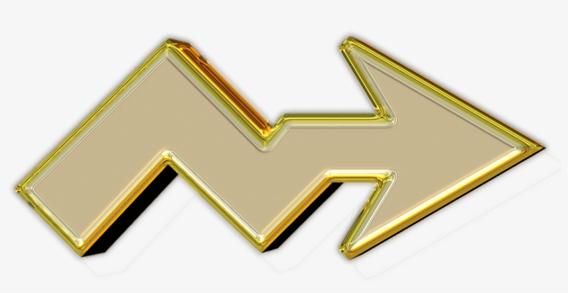 Arrow Yellow Translucent - Flechas Curvas Png, transparent png #1214791