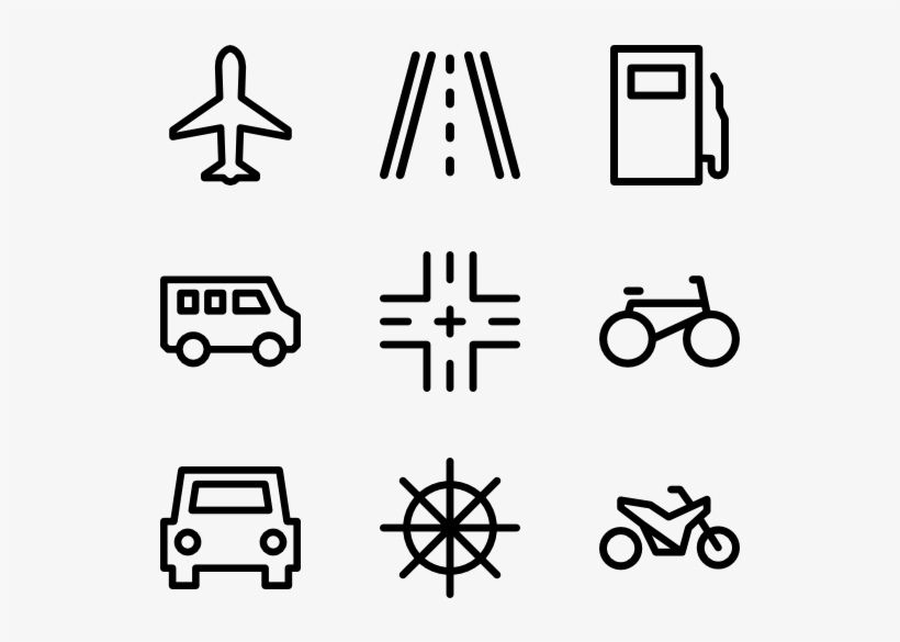 Poi Road Outline - Web Design Line Icon, transparent png #1214984
