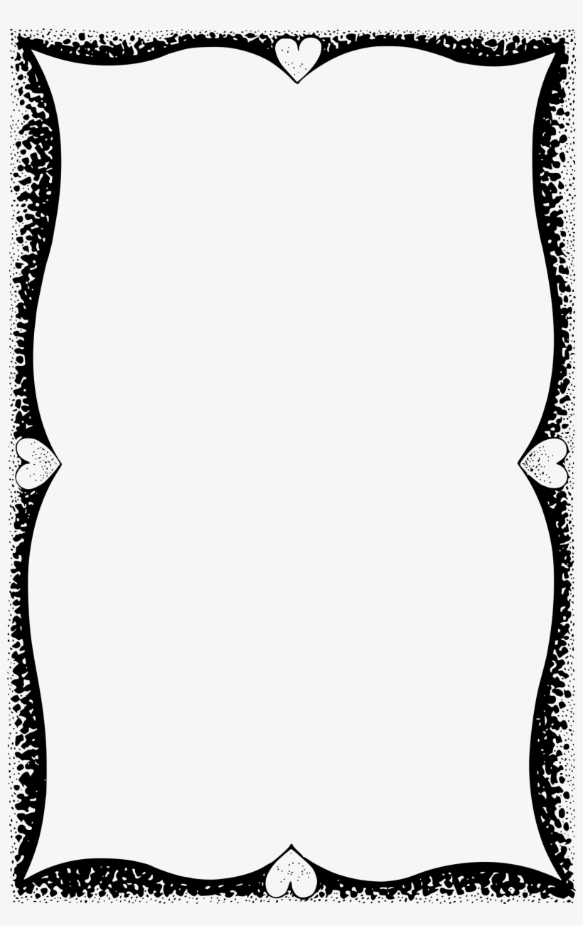 Big Image - Love Frame Black And White, transparent png #1215121