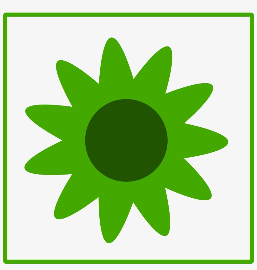 Eco Flower Icon Big Image Png - Green Sun Clipart, transparent png #1215158