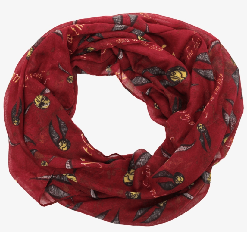 Golden Snitch Lightweight Infinity Scarf - Harry Potter - Golden Snitch Infinity Scarf, transparent png #1215188
